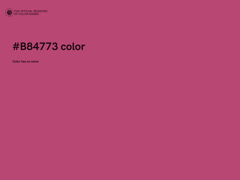 #B84773 color image