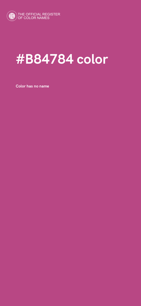 #B84784 color image