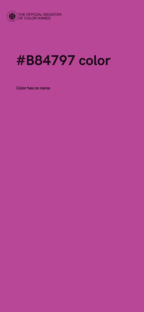 #B84797 color image