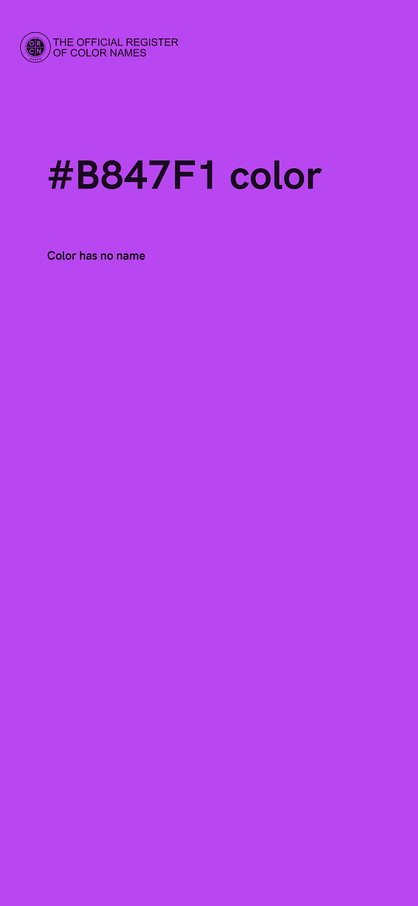 #B847F1 color image