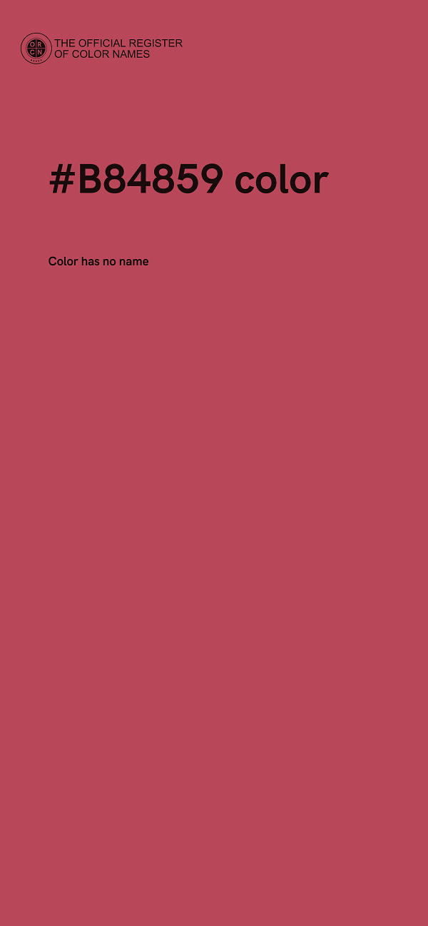 #B84859 color image
