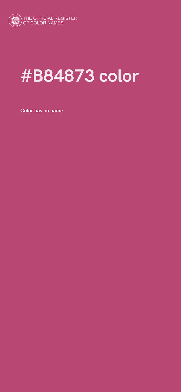 #B84873 color image