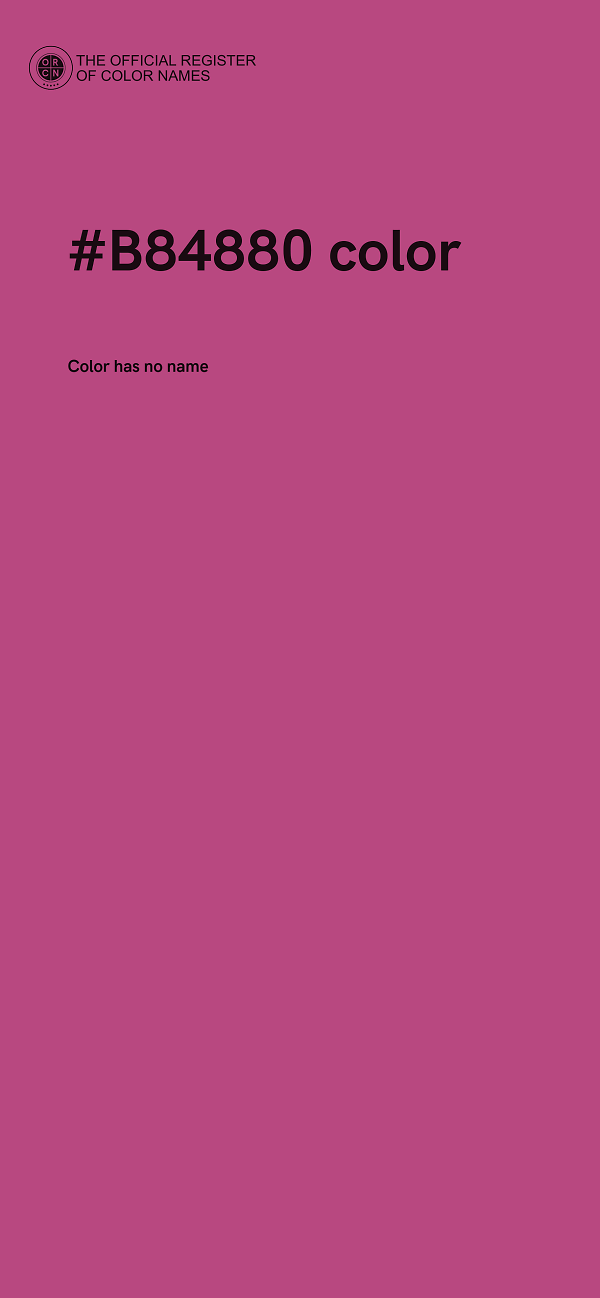 #B84880 color image
