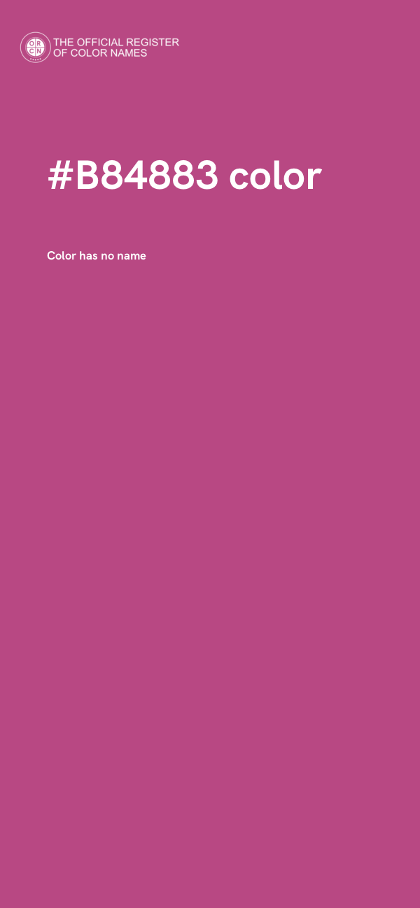 #B84883 color image