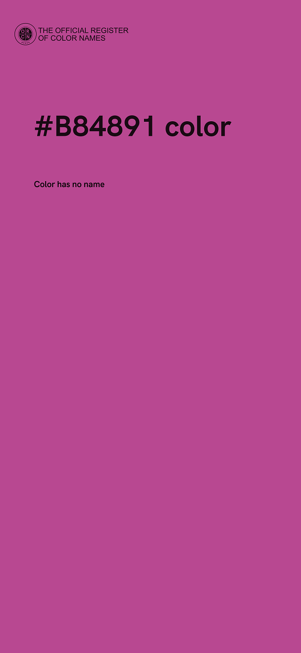 #B84891 color image