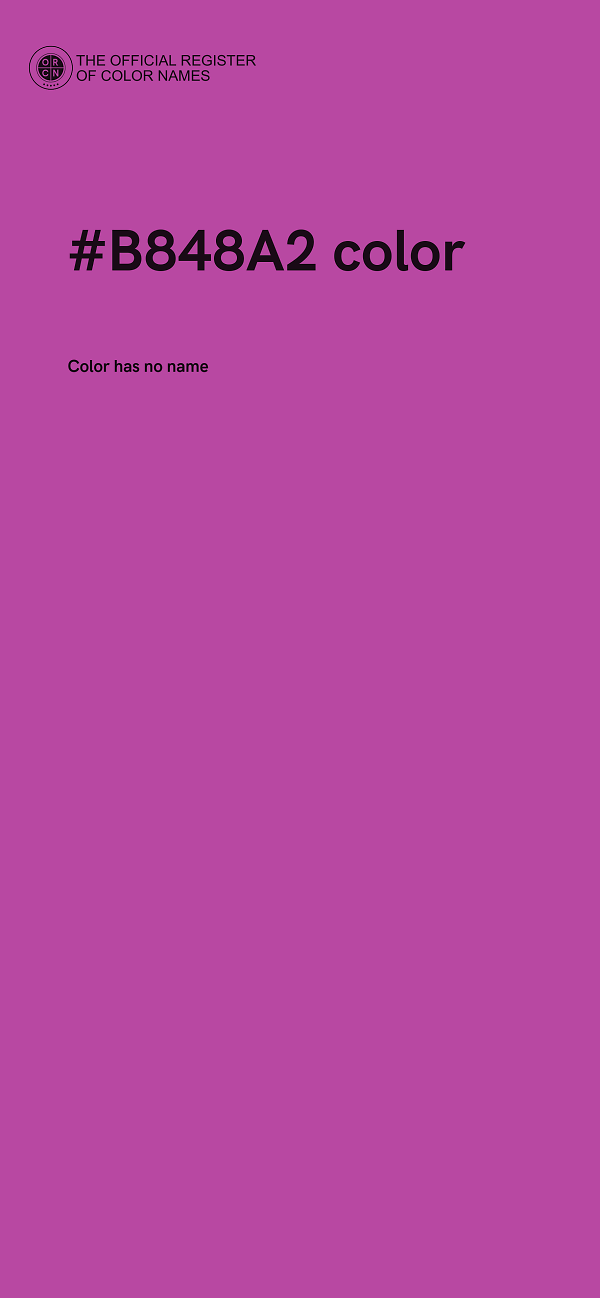 #B848A2 color image