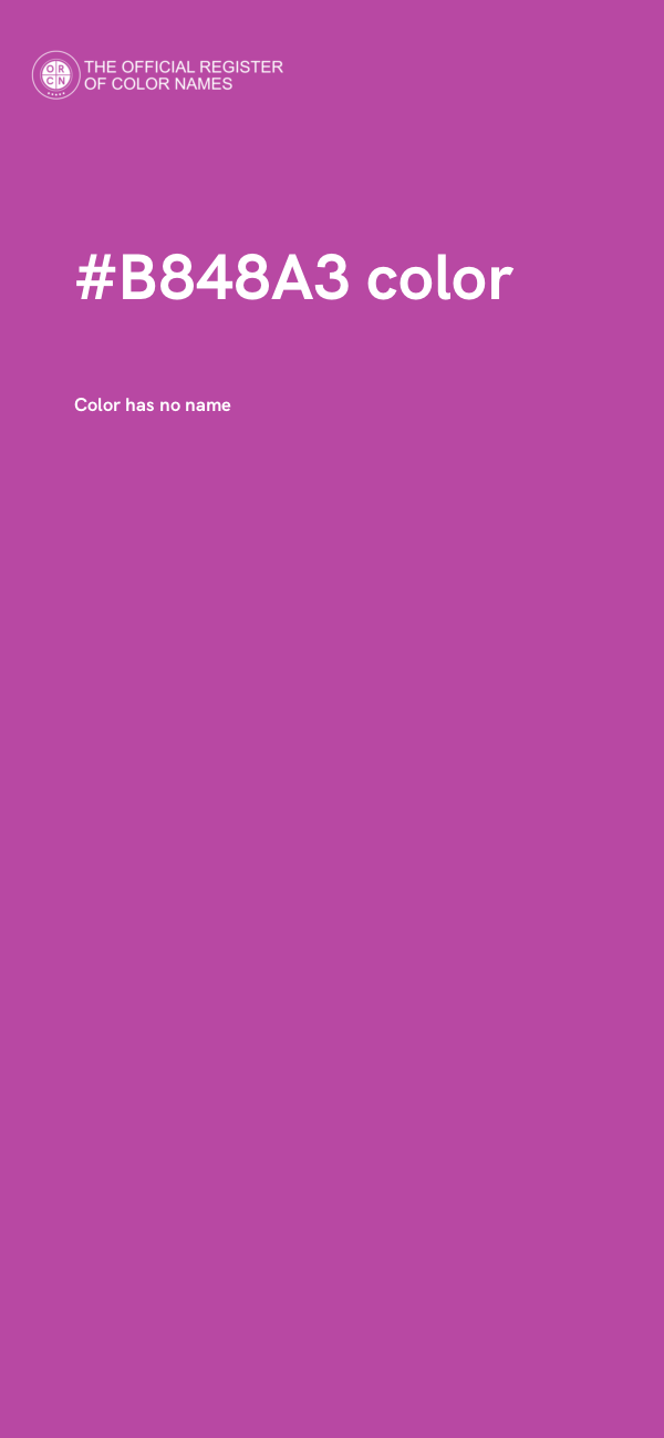 #B848A3 color image