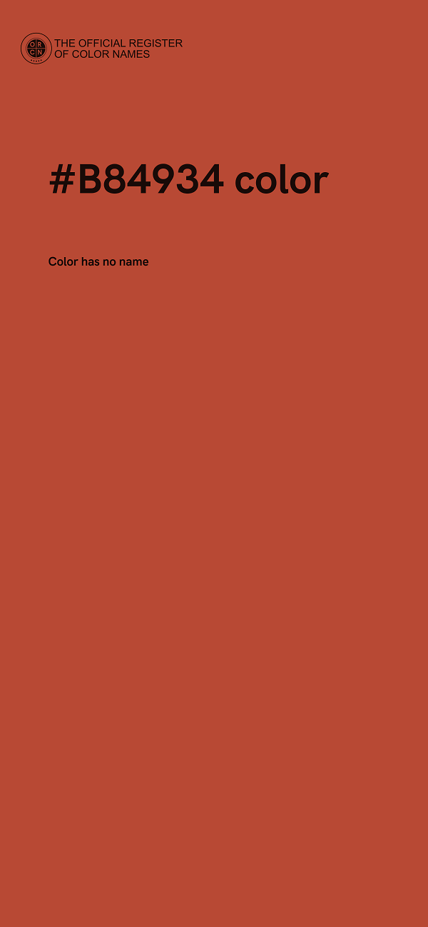 #B84934 color image
