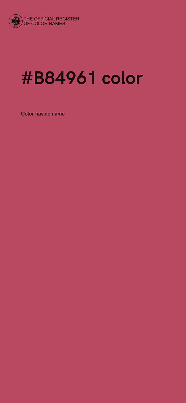#B84961 color image
