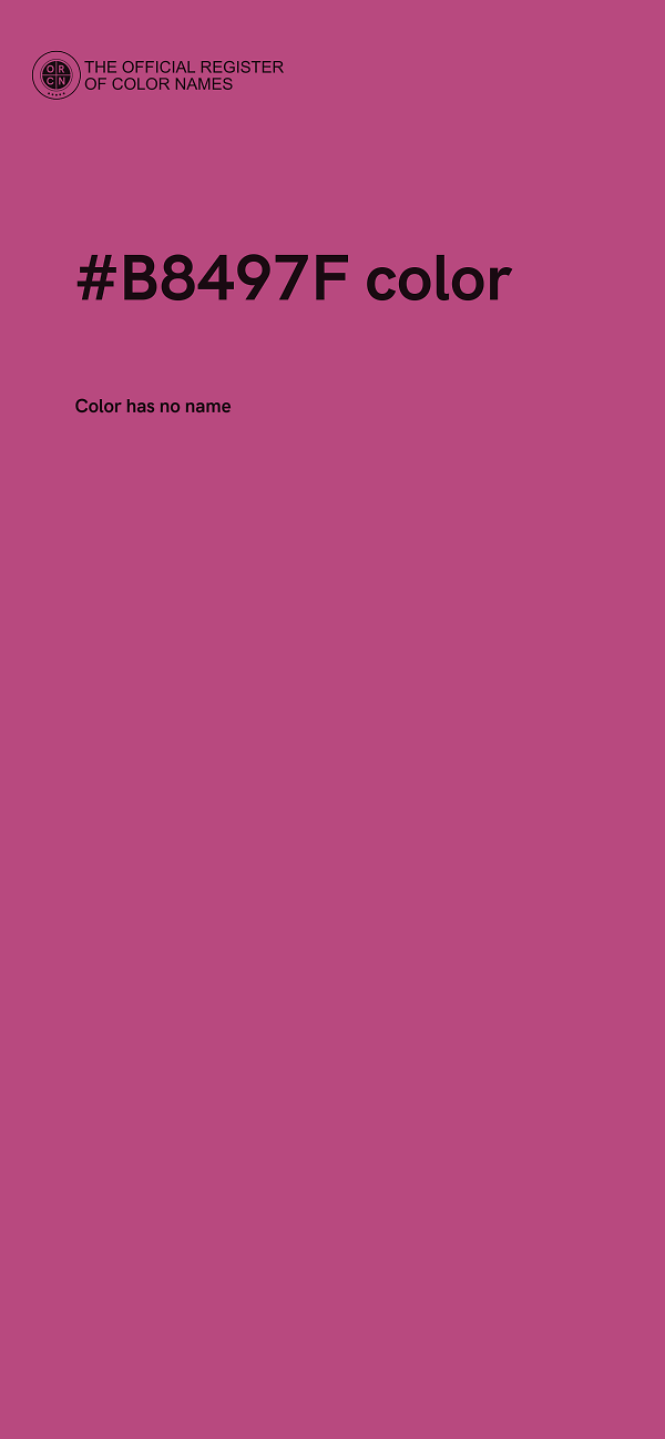 #B8497F color image