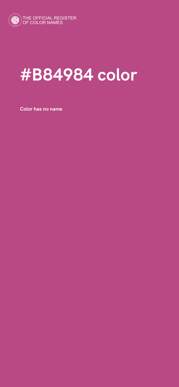 #B84984 color image