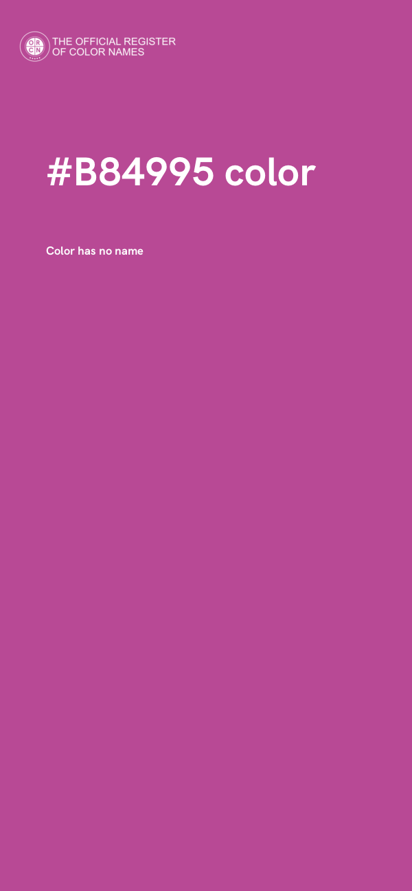 #B84995 color image