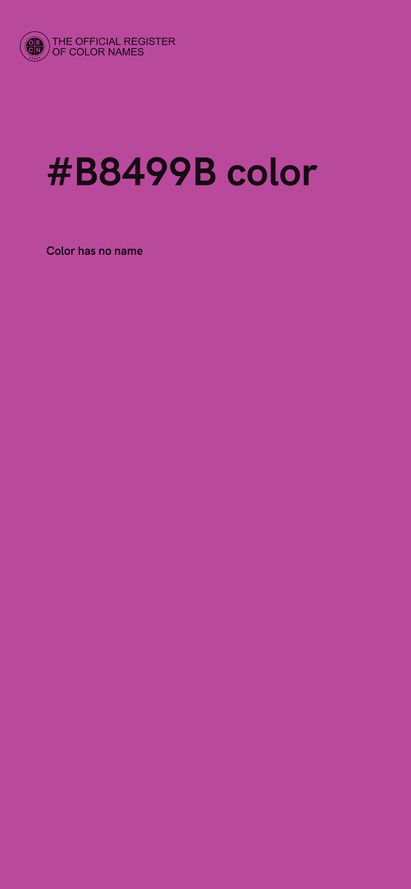 #B8499B color image