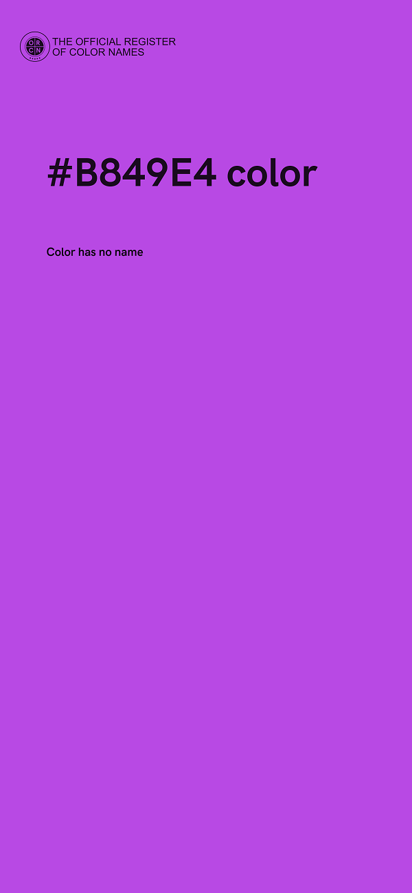 #B849E4 color image