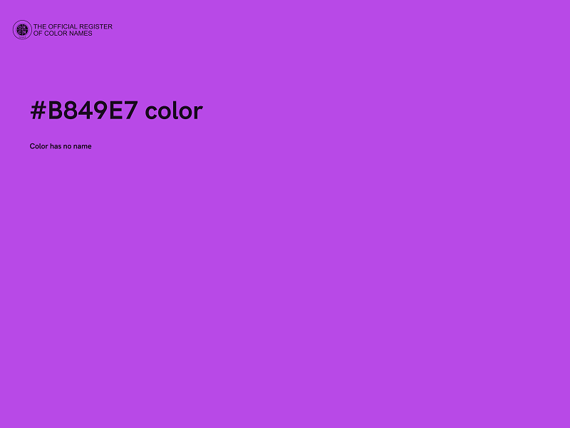 #B849E7 color image