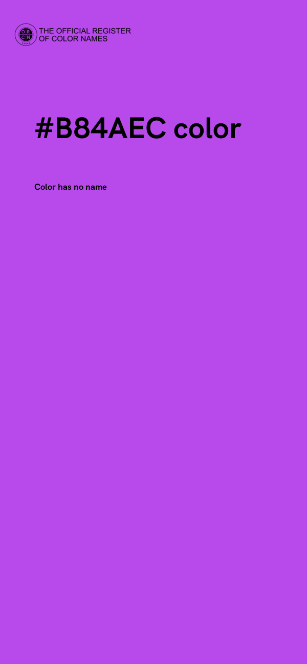 #B84AEC color image