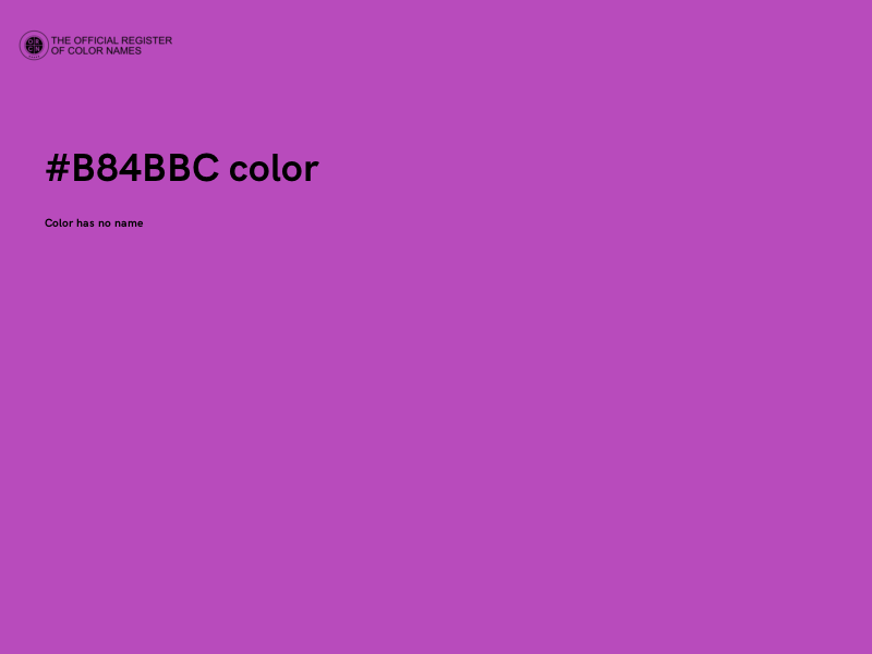 #B84BBC color image