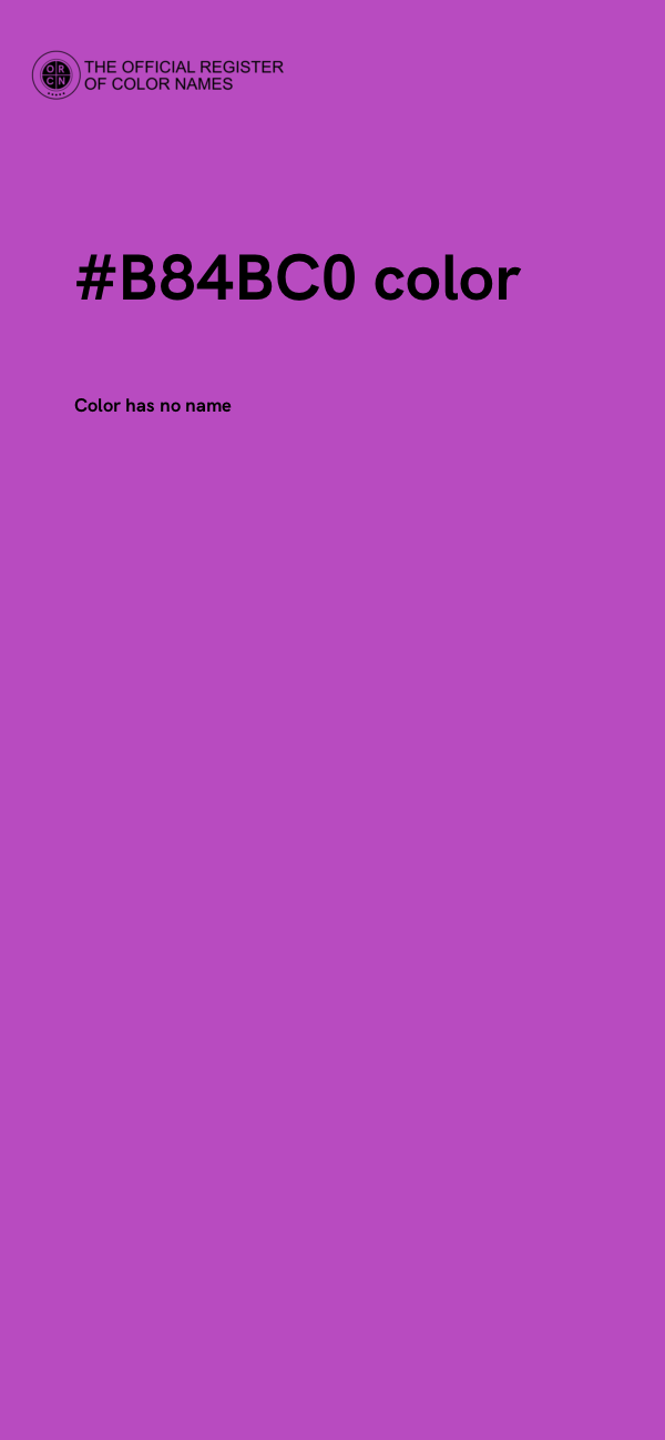 #B84BC0 color image