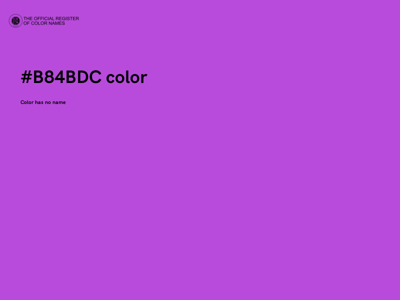 #B84BDC color image