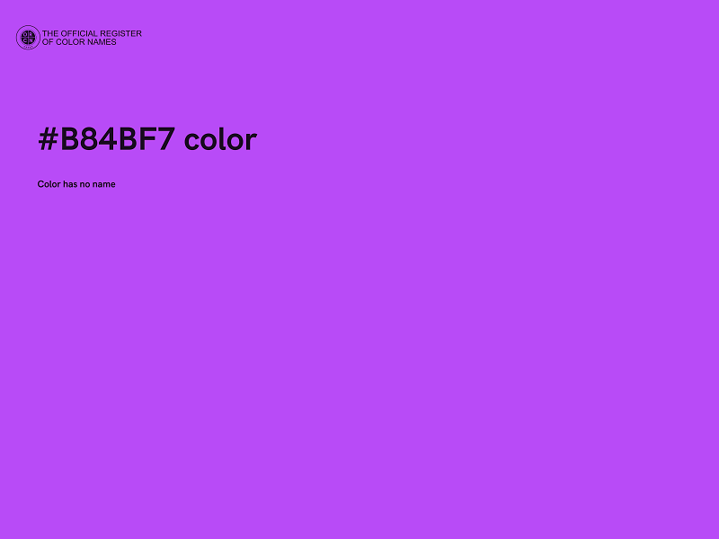 #B84BF7 color image