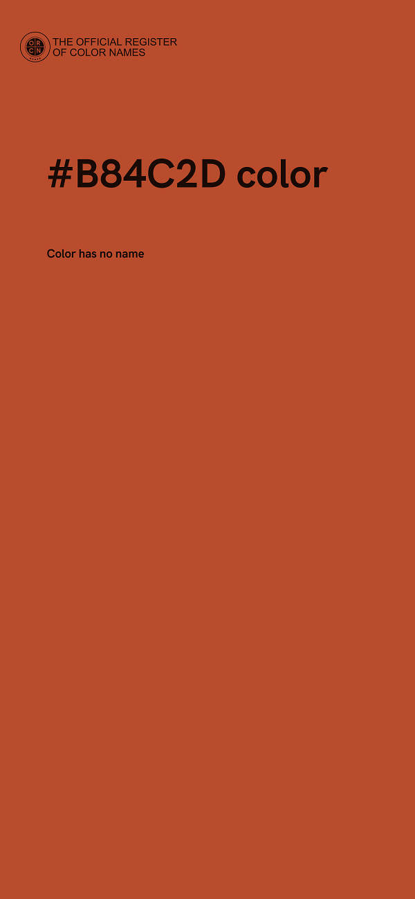 #B84C2D color image