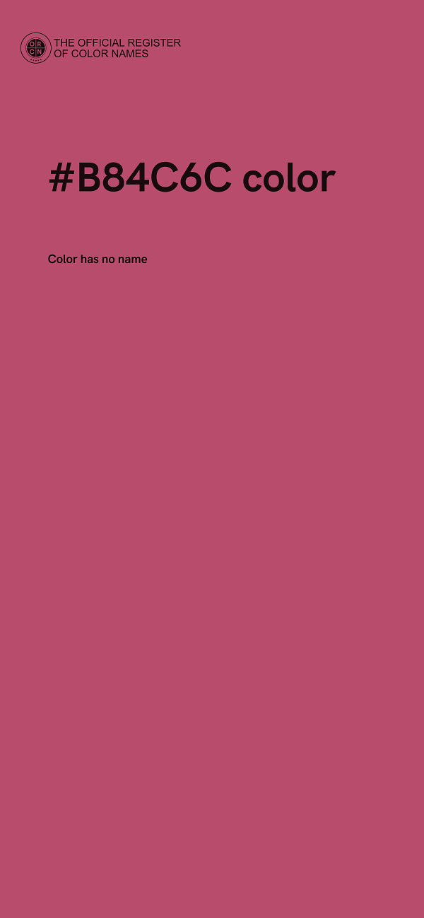 #B84C6C color image