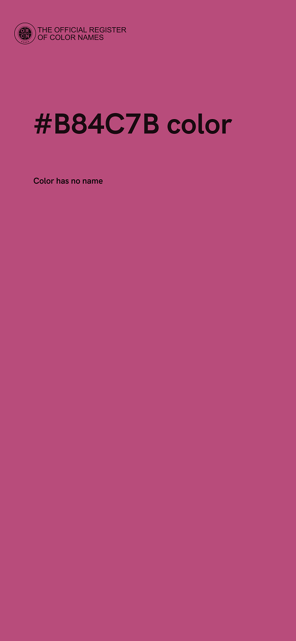 #B84C7B color image