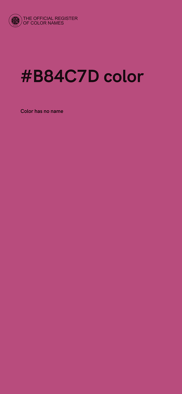 #B84C7D color image