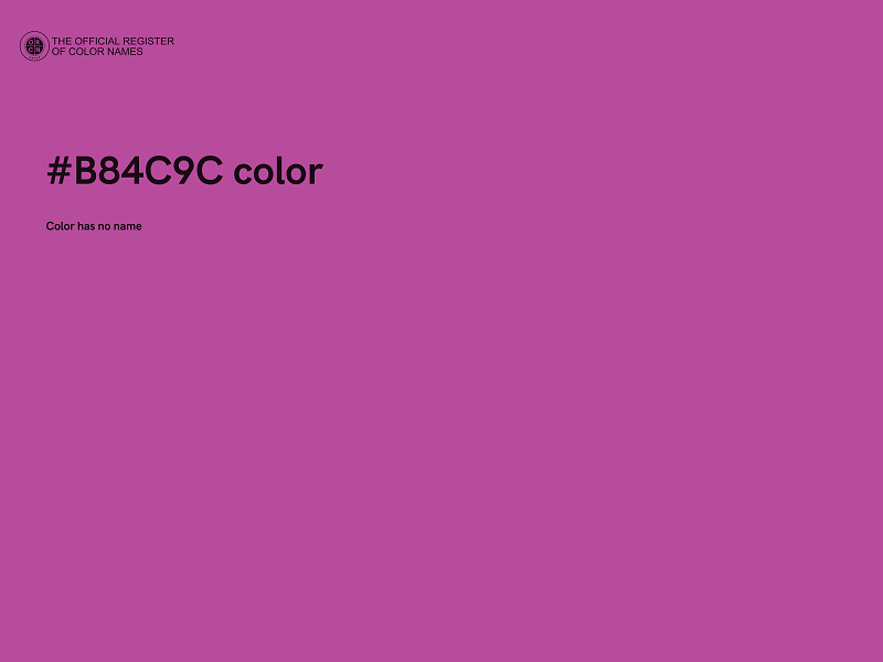 #B84C9C color image