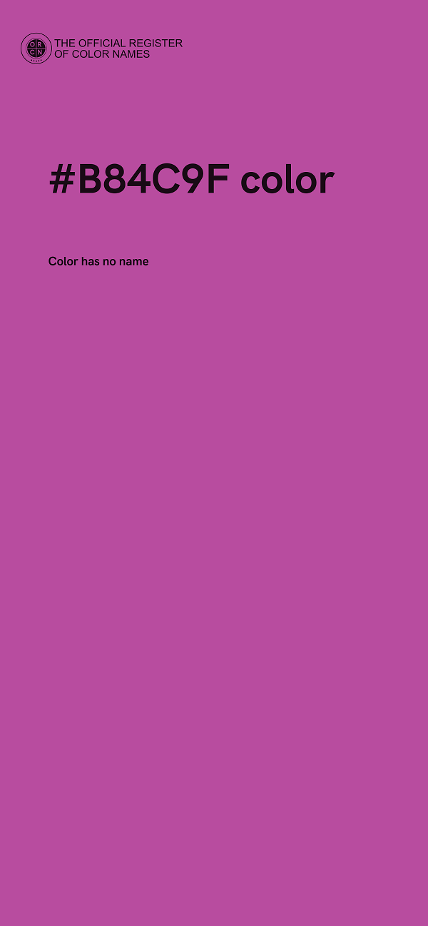 #B84C9F color image