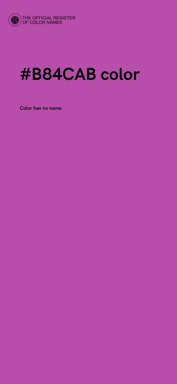 #B84CAB color image