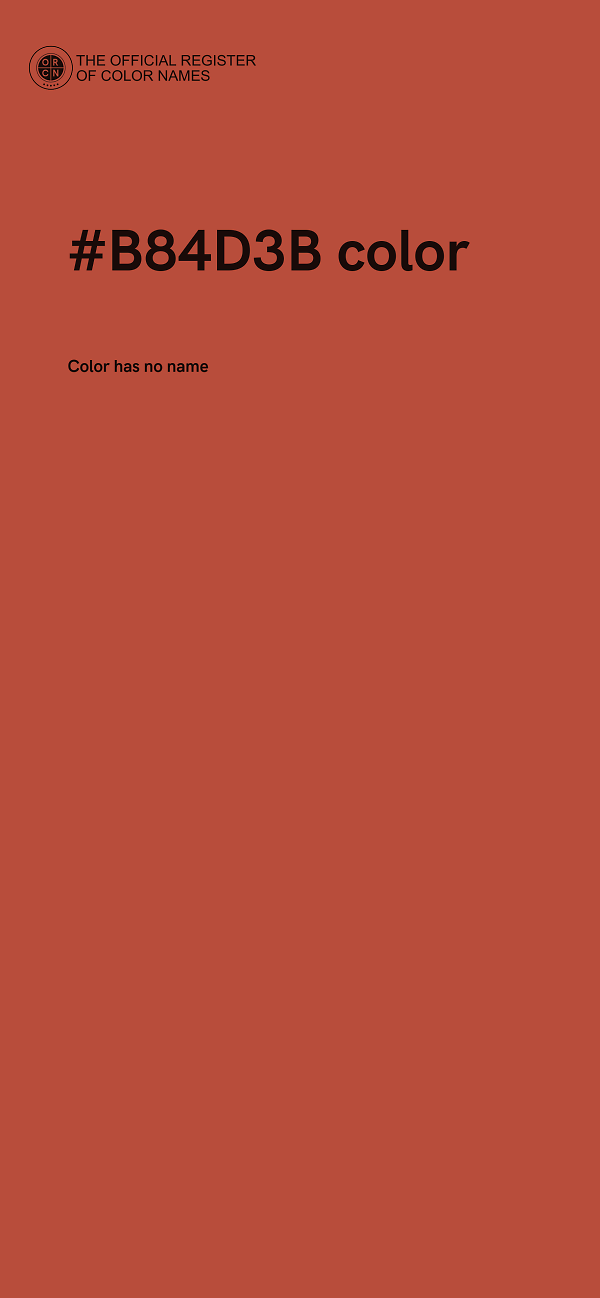 #B84D3B color image