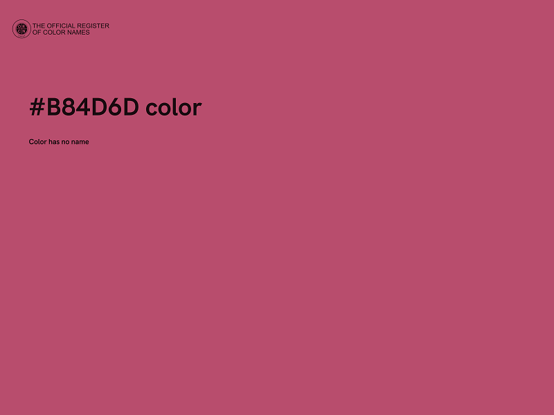 #B84D6D color image