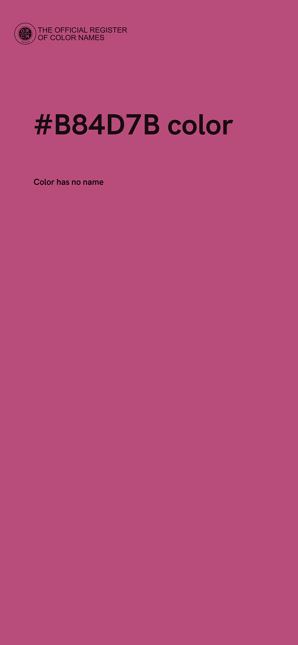 #B84D7B color image