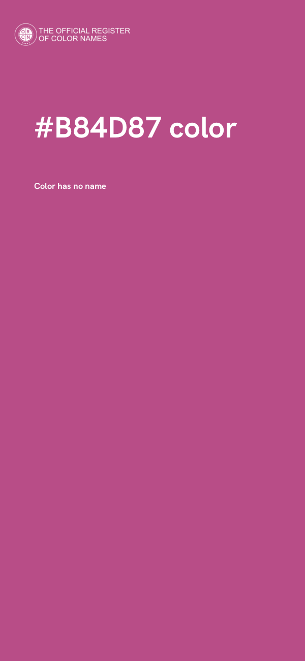 #B84D87 color image