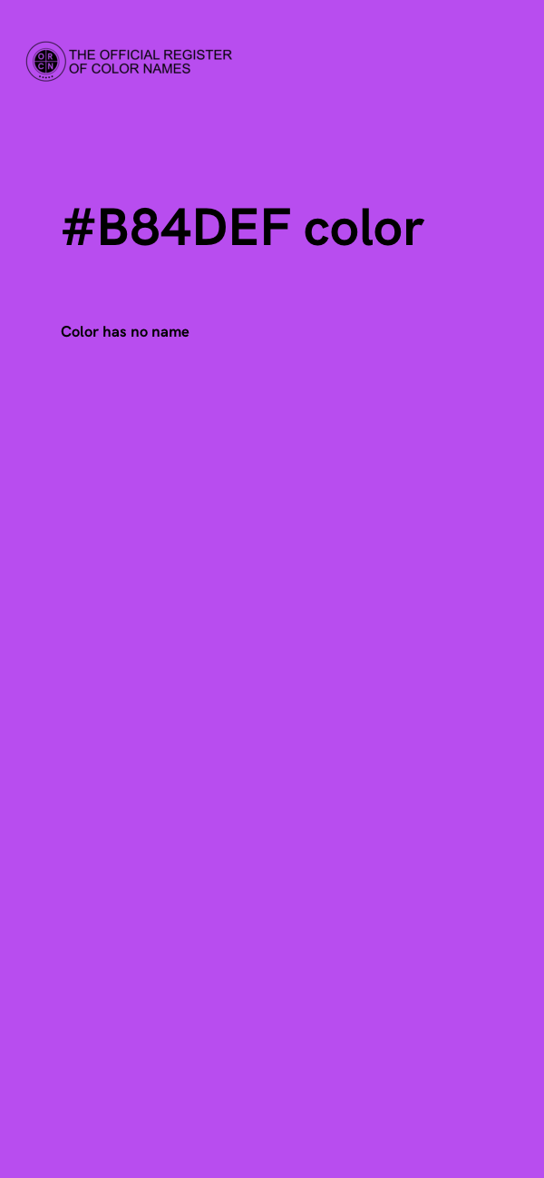 #B84DEF color image