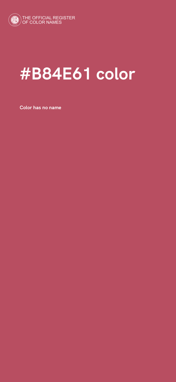 #B84E61 color image