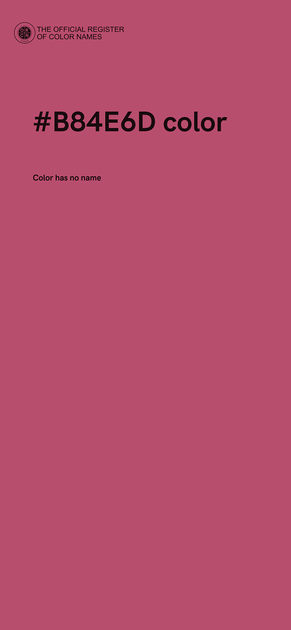 #B84E6D color image