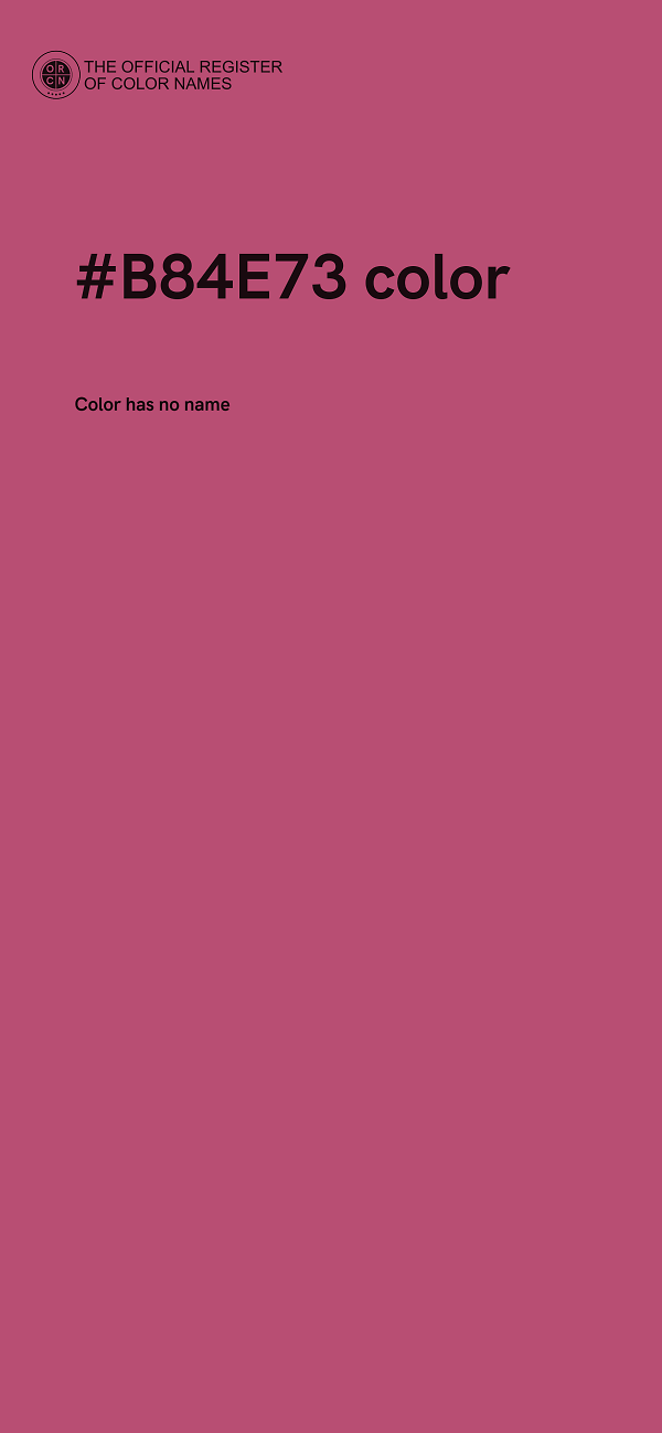 #B84E73 color image