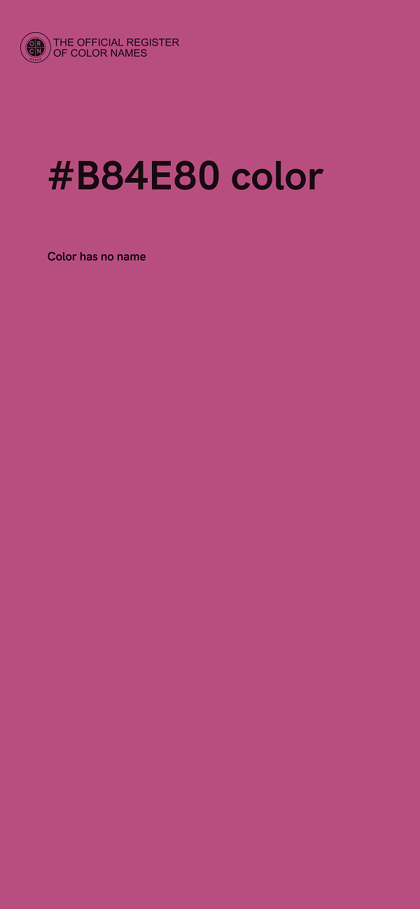 #B84E80 color image
