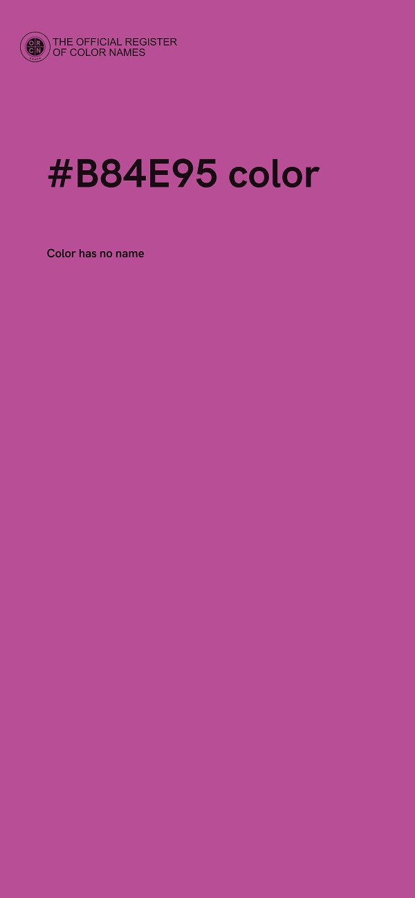 #B84E95 color image