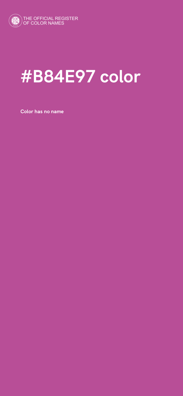 #B84E97 color image