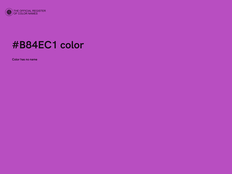 #B84EC1 color image
