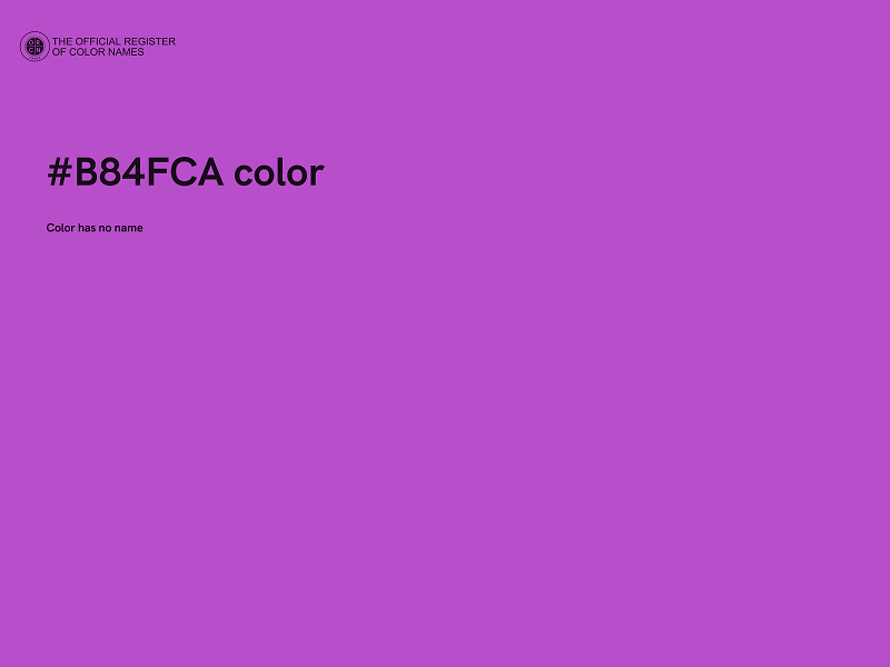 #B84FCA color image