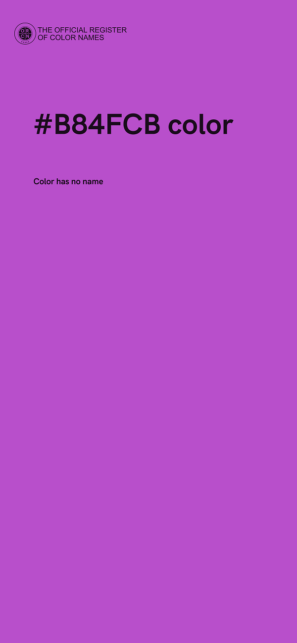 #B84FCB color image