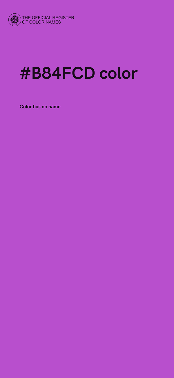 #B84FCD color image