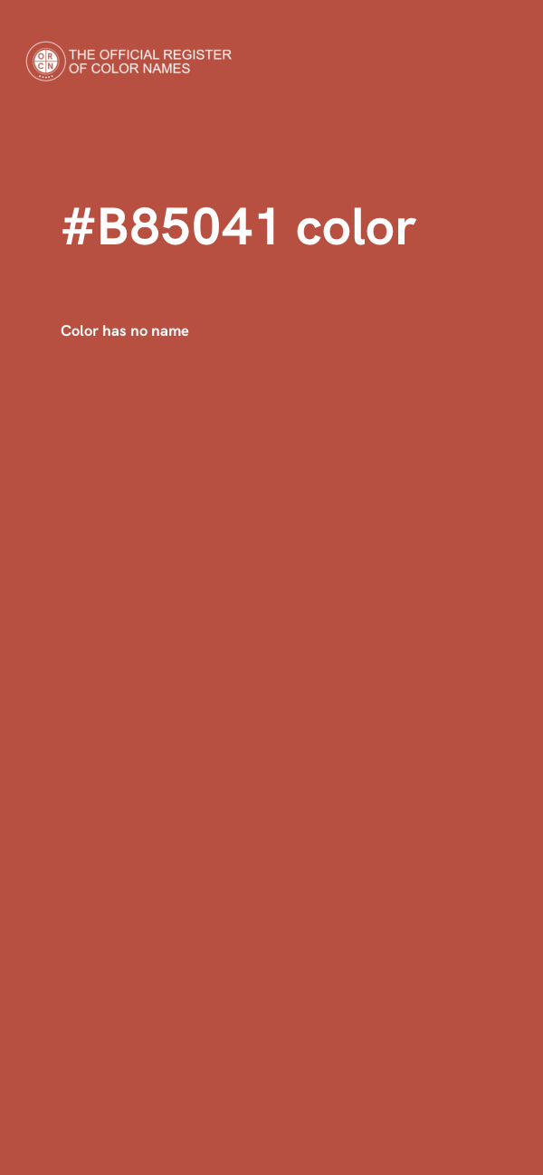 #B85041 color image
