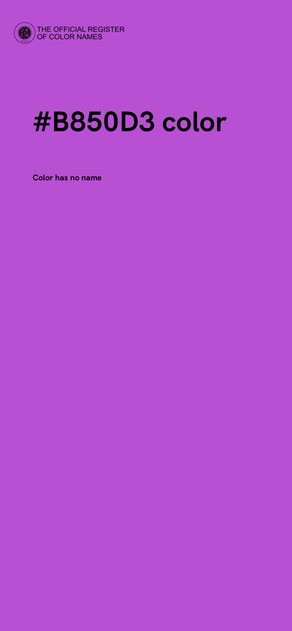 #B850D3 color image