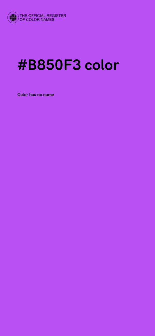 #B850F3 color image