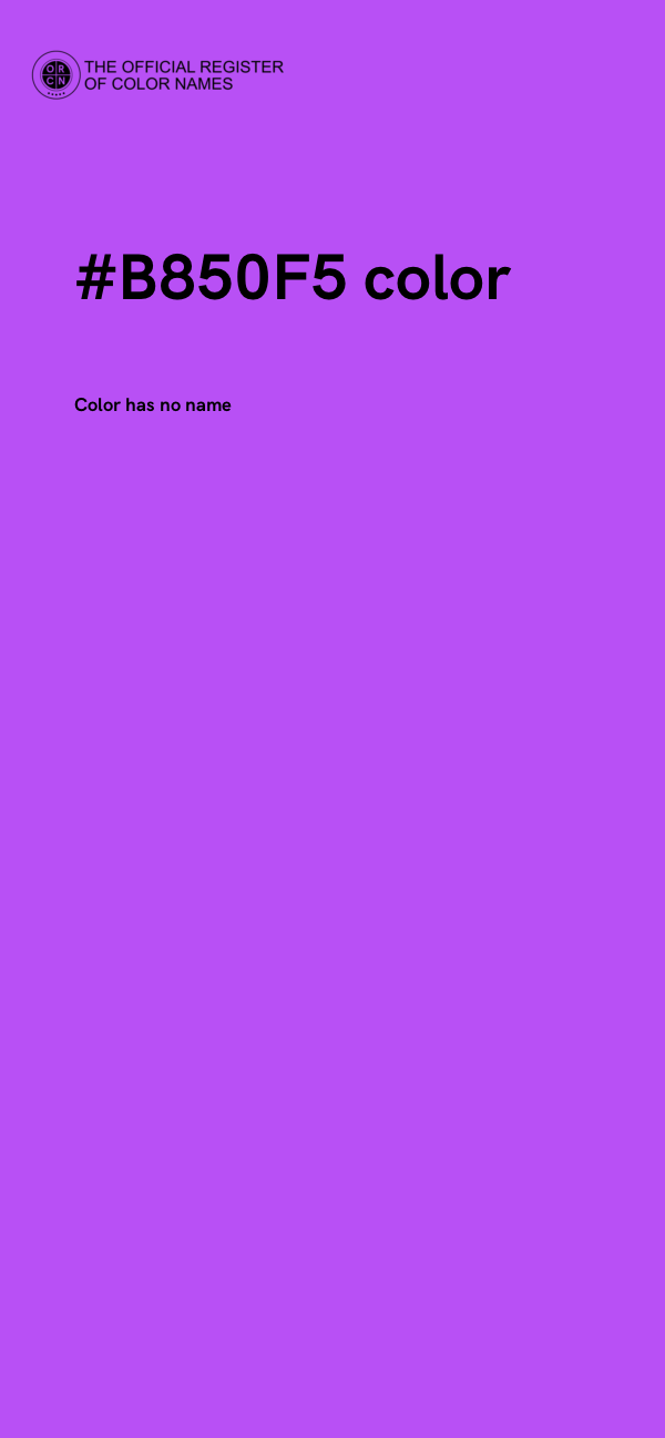 #B850F5 color image